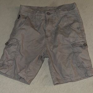 Kids Size 12 Ring of Fire Charcoal Cargo Shorts.